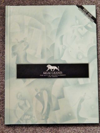 Mgm Grand Hotel Las Vegas Guest Guide 2001 - 2002 Hardbound Deluxe Book