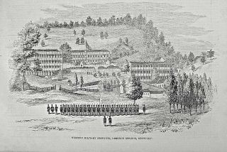 Western Military Institute Drennon Springs,  Kentucky Indepth 1853 Newspaper