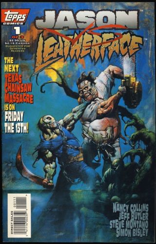 Jason Vs Leatherface 1 - 3 1995 Simon Bisley Complete Topps Comics Limited Series
