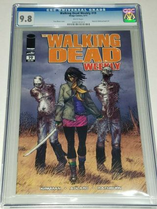 Walking Dead Weekly 19 Cgc 9.  8 Nm/mt Image 2011,  Reprints 1st Michonne