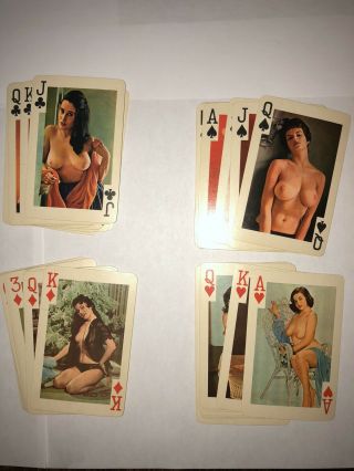 Vintage Nude Playing Cards 54 Models Gaiety Brand No.  202 Complete