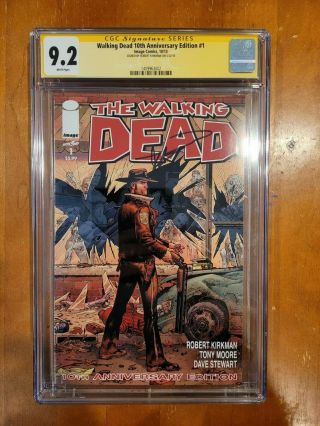 Walking Dead 10th Anniversary Edition 1 Cgc 9.  2 Signed By Robert Kirkman