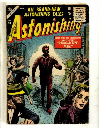 Astonishing Tales 43 Fn - Atlas Marvel Comic Book Radio - Active Man J462