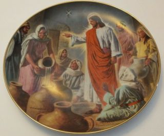 The Wedding At Cana Collector Plate Glory Of Christ Plate 2191a Robert Barrett