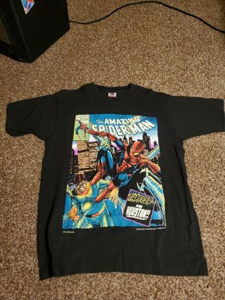 Vintage Spider - Man 1993 T - Shirt Single Stitched Size Medium