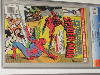 Peter Parker Spectacular Spiderman Comic No.  1 Cgc Graded 9.  4 Ow - White Pages