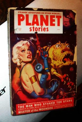 Planet Stories Pulp Jul 1952 Vol.  5 7 Gd/vg 3.  0 - 1st Philip K.  Dick