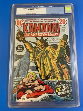 Kamandi,  The Last Boy On Earth 1 Cgc 9.  0 White Pages Jack Kirby Classic