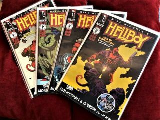 Hellboy Seed Of Destruction 1,  2,  3 & 4 Full Set 1st Hellboy Series Mignola