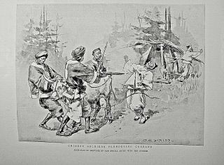Sino - Japanese War - Plundering Of Koreans - Chinese Prisoners 1895 Newspaper