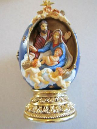 House Of Faberge " The Nativity " Life Of Christ Egg Numbered Limited - Perfect