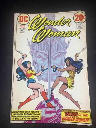 Wonder Woman No.  206 Dc Comics June 1973 Nubia