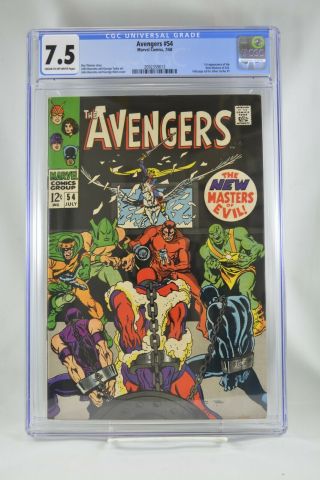 Avengers 54 Cgc 7.  5 1st Appearance Masters Of Evil