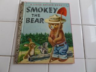 Smokey The Bear,  A Little Golden Book,  1955 (a Ed;vintage Richard Scarry)