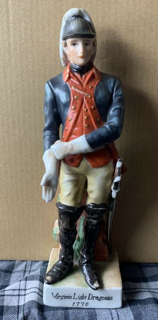 Vintage Lefton China Virginia Light Dragoons 1776 Soldier Porcelain Figurine