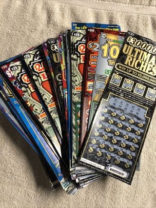 1,  000 Nj Lottery Scratch Off Tickets Non - Winning All $30 & $20 Good For Mdr