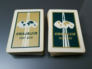 Kwajalein Atoll Test Site Playing Cards 2 Decks - -