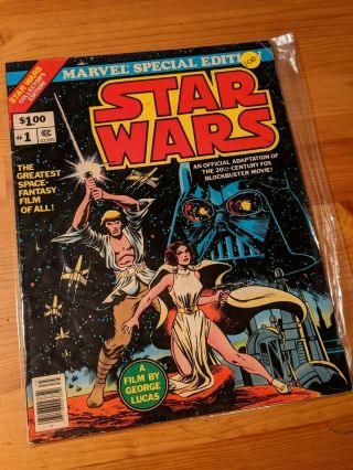 1977 Star Wars 1 Marvel Special Edition Treasury Comic Book Oversized