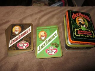 Jack Daniels Collector Tin With 2 Decks Of Cards