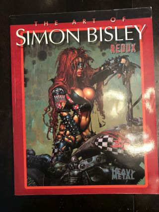 The Art Of Simon Bisley Redux Heavy Metal 2007 Rare