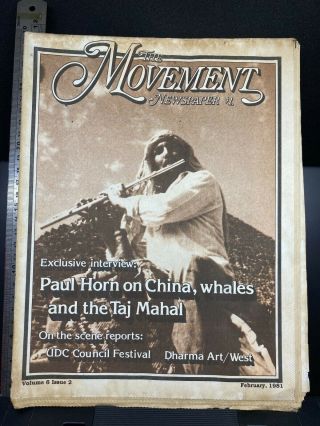 The Movement Vintage Underground Indie Age Newspaper,  Feb,  1981,  Paul Horn