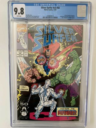 Silver Surfer V3 58 Cgc 9.  8 - 1991 Namor Hulk Dr.  Strange - Cgc Consensus Only 12
