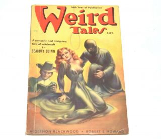 Weird Tales September 1938 Brundage Cover Blackwood & Robert E Howard Stories