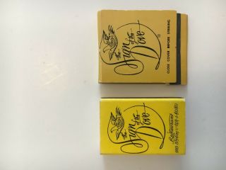 (2) Vintage " Sign Of The Dove " Nyc Restaurant Matchbook And Matchbox