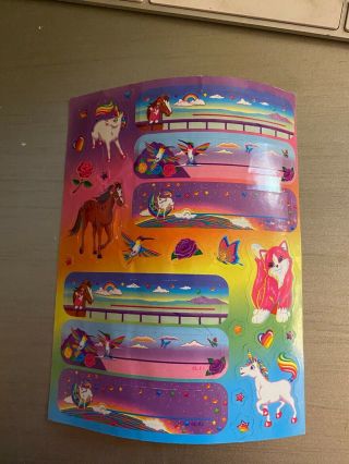 Vintage Lisa Frank Markie Rainbow Chaser Dashly Kitten Rare Stickers S953 - 02