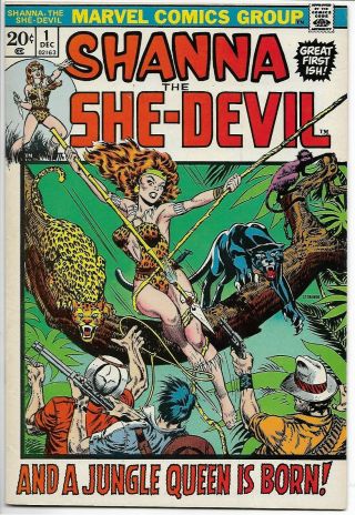 Shanna The She - Devil 1 1st Appearance Marvel 1972 Fn/vf Steranko