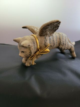 Walnut Ridge Collectibles Angel Flying Cat Christmas Ornament 1995 Signed