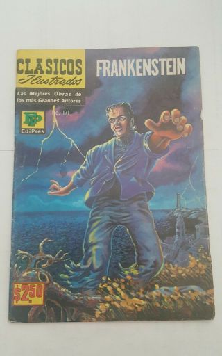 Classics Illustrated Mexican Edition,  Clasicos Ilustrados 171,  Frankenstein