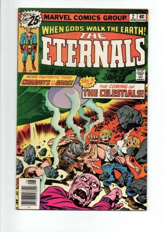 Eternals 2,  3,  & 4 Comics From 1976 In Vf/nm.  Jack Kirby Art.  Only $9.  95