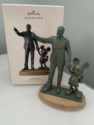 2018 Hallmark Keepsake Partners Walt Disney & Mickey Mouse Christmas Ornament