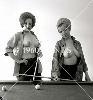 1960s Nude 8x10 Photo Busty Breasts Pinup Girl Jane Dunn From Vogel Negative - Jd3
