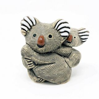 Vintage Koala Figurine Handcrafted Artesania Rinconada Uruguay Art Pottery