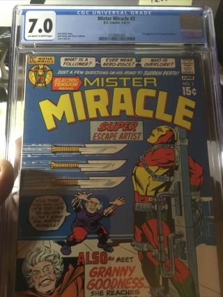 Mister Miracle 2 Cgc 7.  0 Ow/w