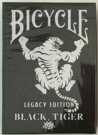 Bicycle Black Tiger Legacy Edition Playing Cards Deck Ellusionist Poker