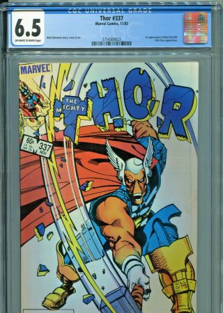 The Mighty Thor 337 (marvel 1983) Cgc 6.  5