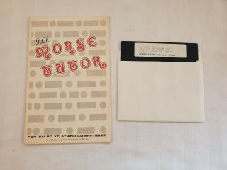 Vintage 1988 Ggte Morse Tutor Ibm Pc Xt At Compatible Version 2.  12 5.  25 " Floppy