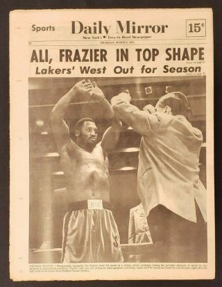 1971 Mar.  4 Ny Daily Mirror Newspaper Ali Frazier In Top Shape Pgs 1 - 32