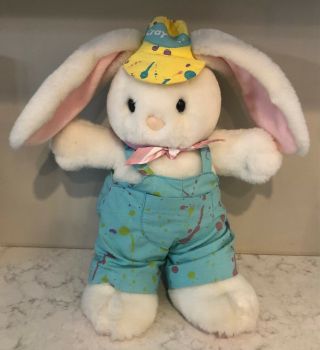 Vintage 1990 Plush Crayola Easter Bunny Rabbit Hallmark