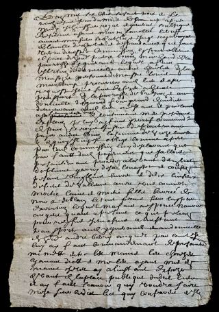 Antique Manuscript 1661