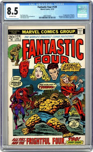 Fantastic Four 129 Cgc 8.  5 1972 3697753003