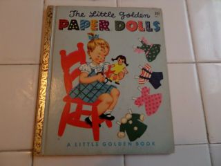 Paper Dolls,  A Little Golden Book,  1951 (a Ed;no Dolls/most Clothes)
