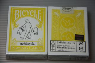 1 Deck Bicycle Mark Gonzales Playing Cards Skateboard Deck Yellow The Gonz