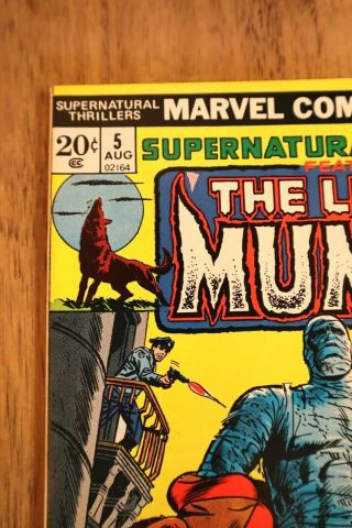SUPERNATURAL THRILLERS 5 THE LIVING MUMMY VERY HIGH GRADE/NM PAGES OW/WHITE 2