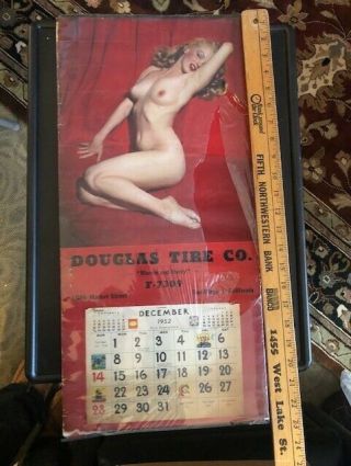 You Are Bidding On A Marilyn Monroe Pin Up Calendar From 1952 It Is 23 X 10