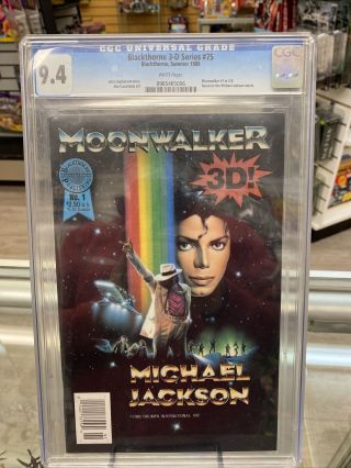 Blackthorne 3 - D Series 75 Cgc 9.  4 Michael Jackson Moonwalker 1989
