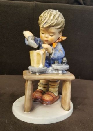 Large M I Hummel Goebel Porcelain Figurine A Fair Measure Germany Mold 345